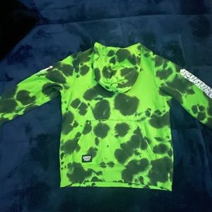 Tie Dye Lurking Class Medium Slim Fit Neon Hoodie